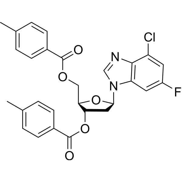 6-Chloro-2-fluoropurine-9-bD-(3,5-bis-O-(p-toluoyl)-2-deoxy)riboside